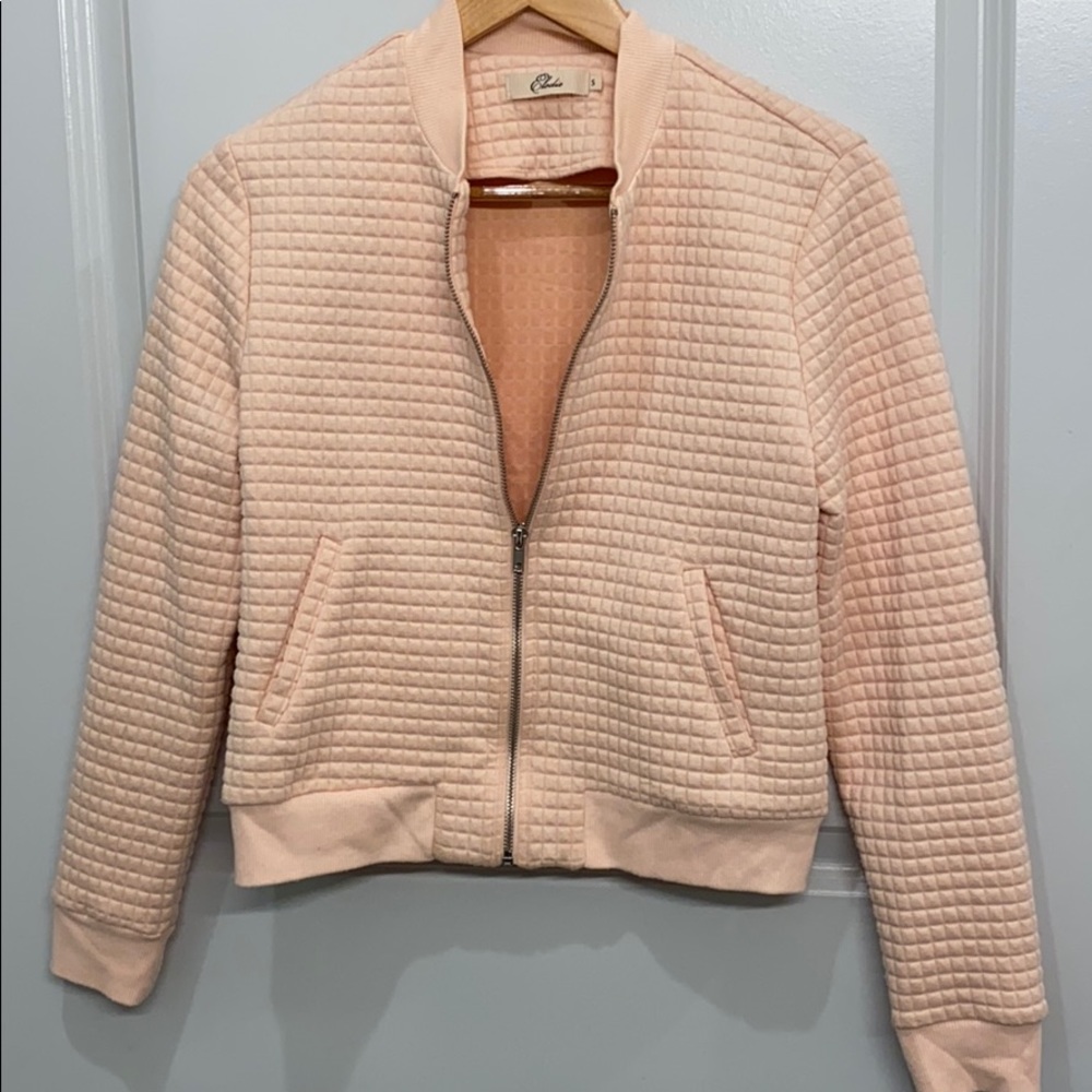 Elodie Light Pink Zipper Jacket